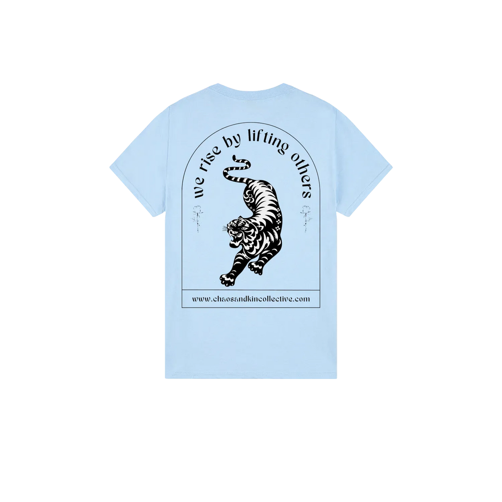 Light Blue back flat lay