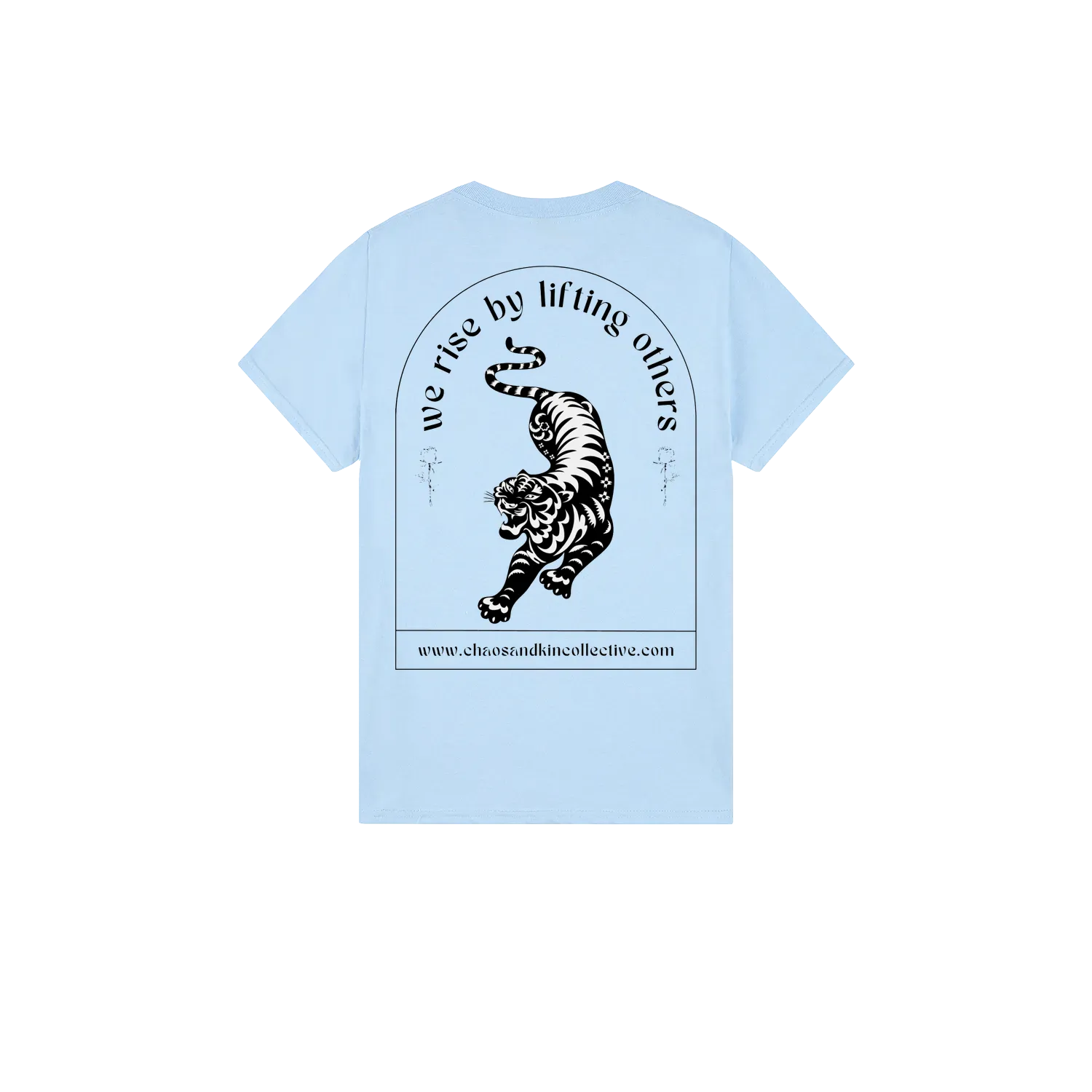 Light Blue back flat lay