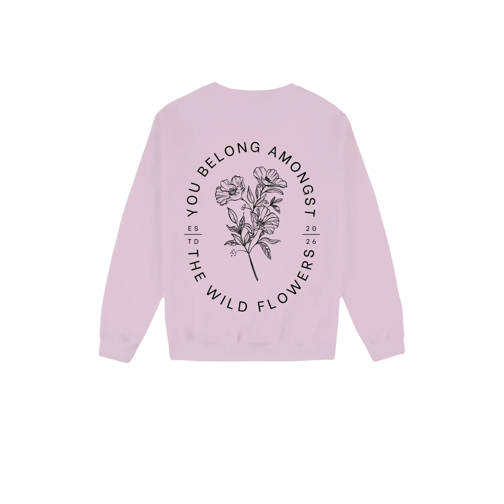 Light Pink back flat lay