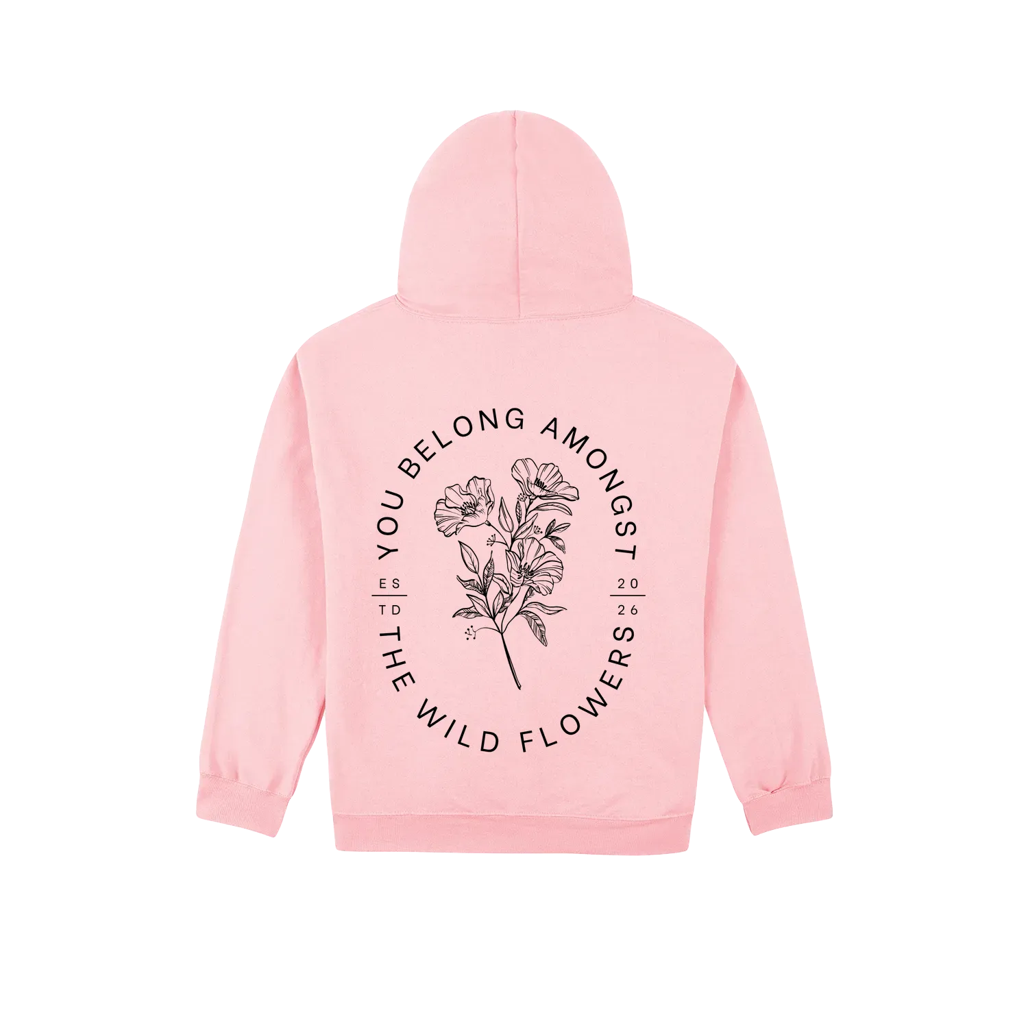Light Pink back flat lay