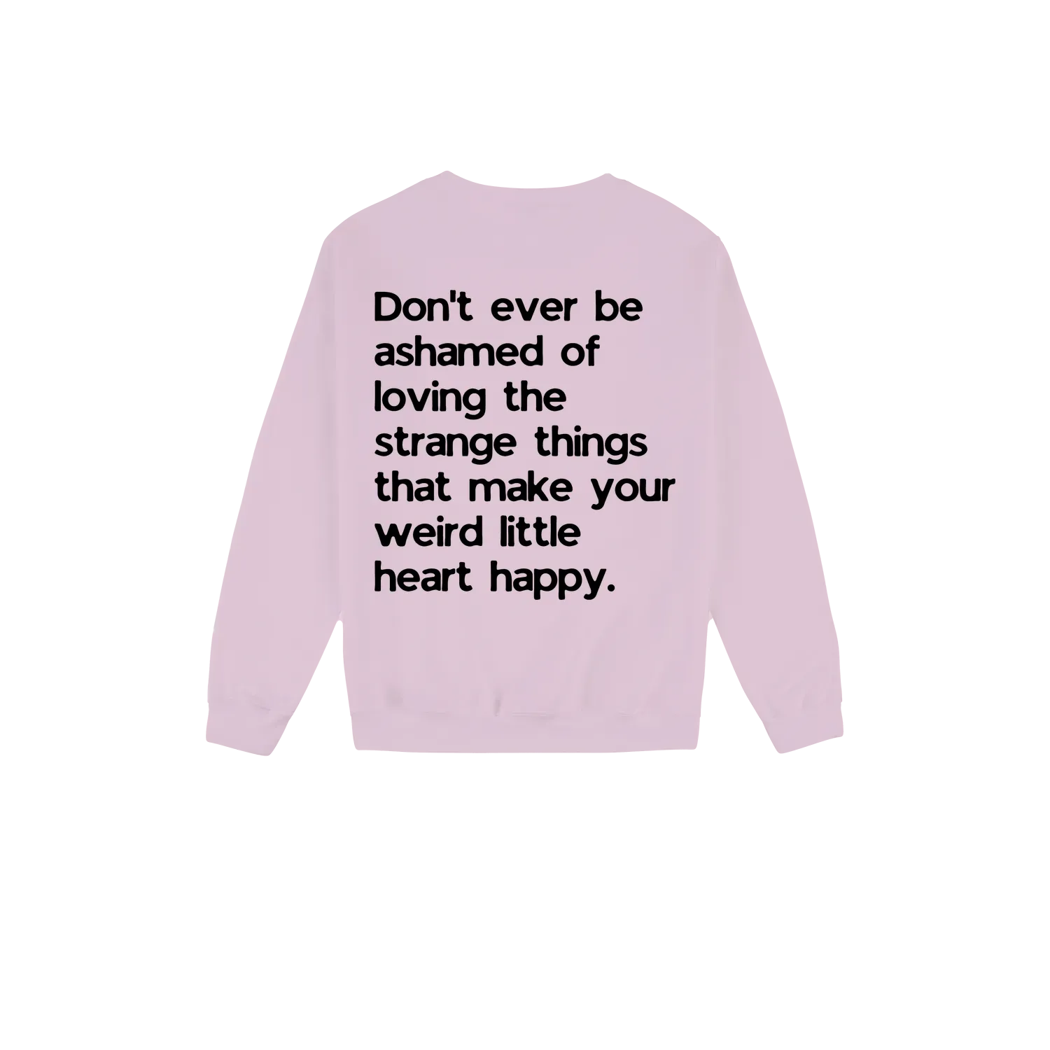 Light Pink back flat lay