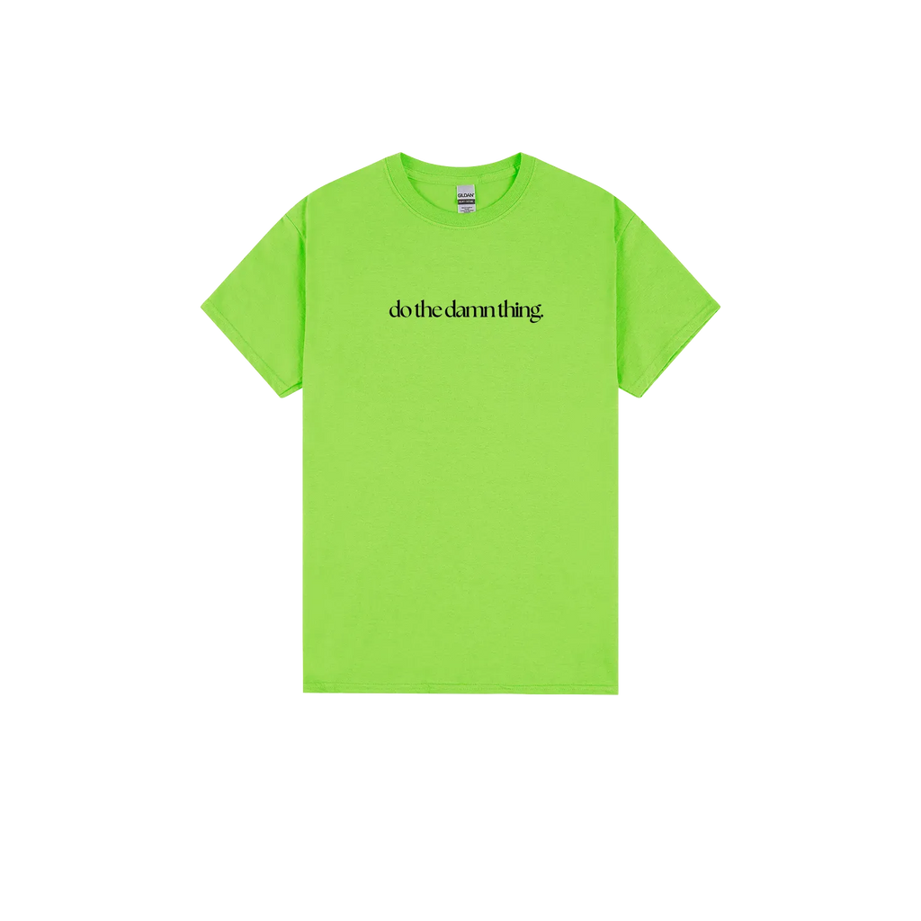 Lime front flat lay