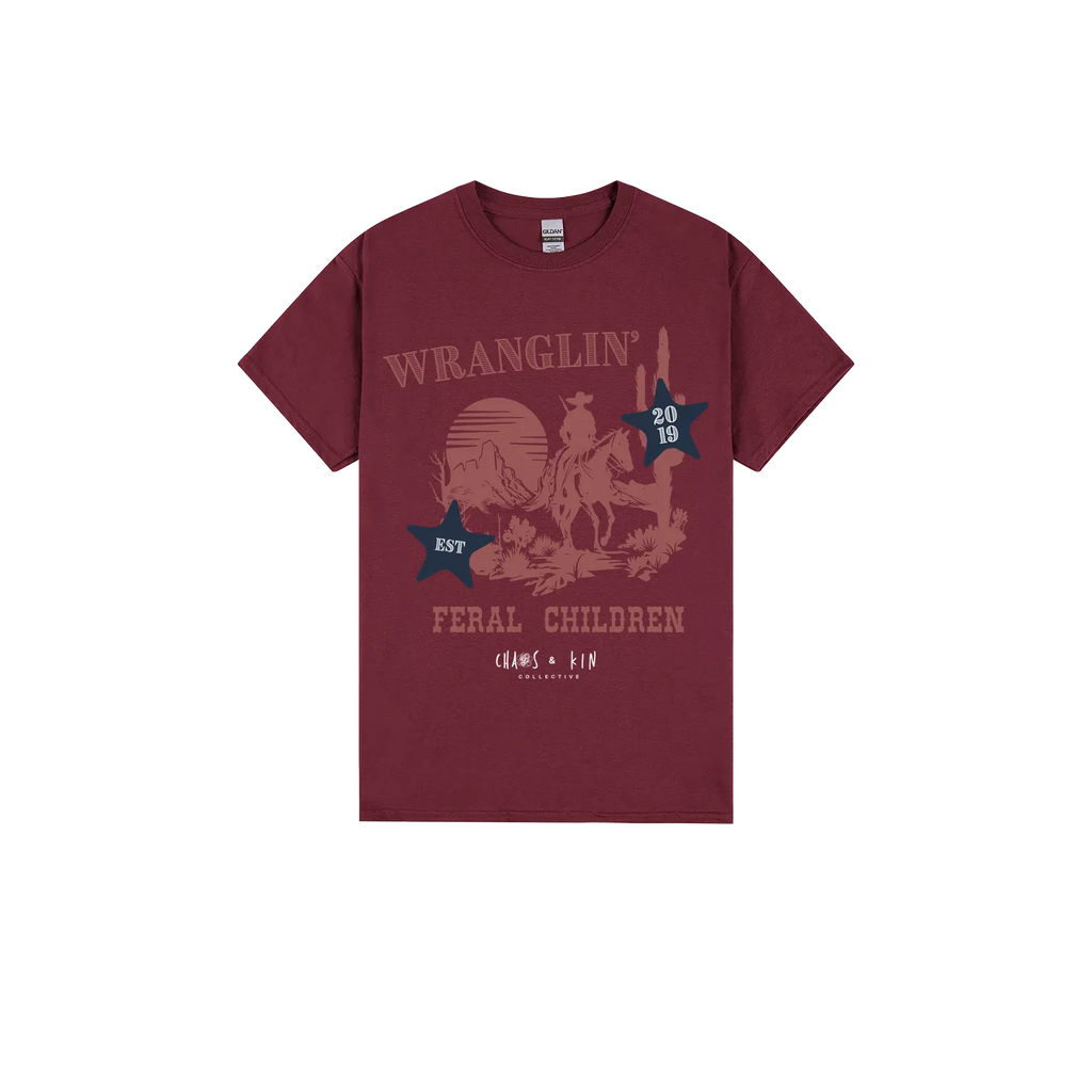 Maroon front flat lay