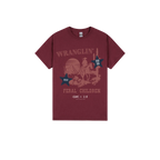 Maroon front flat lay