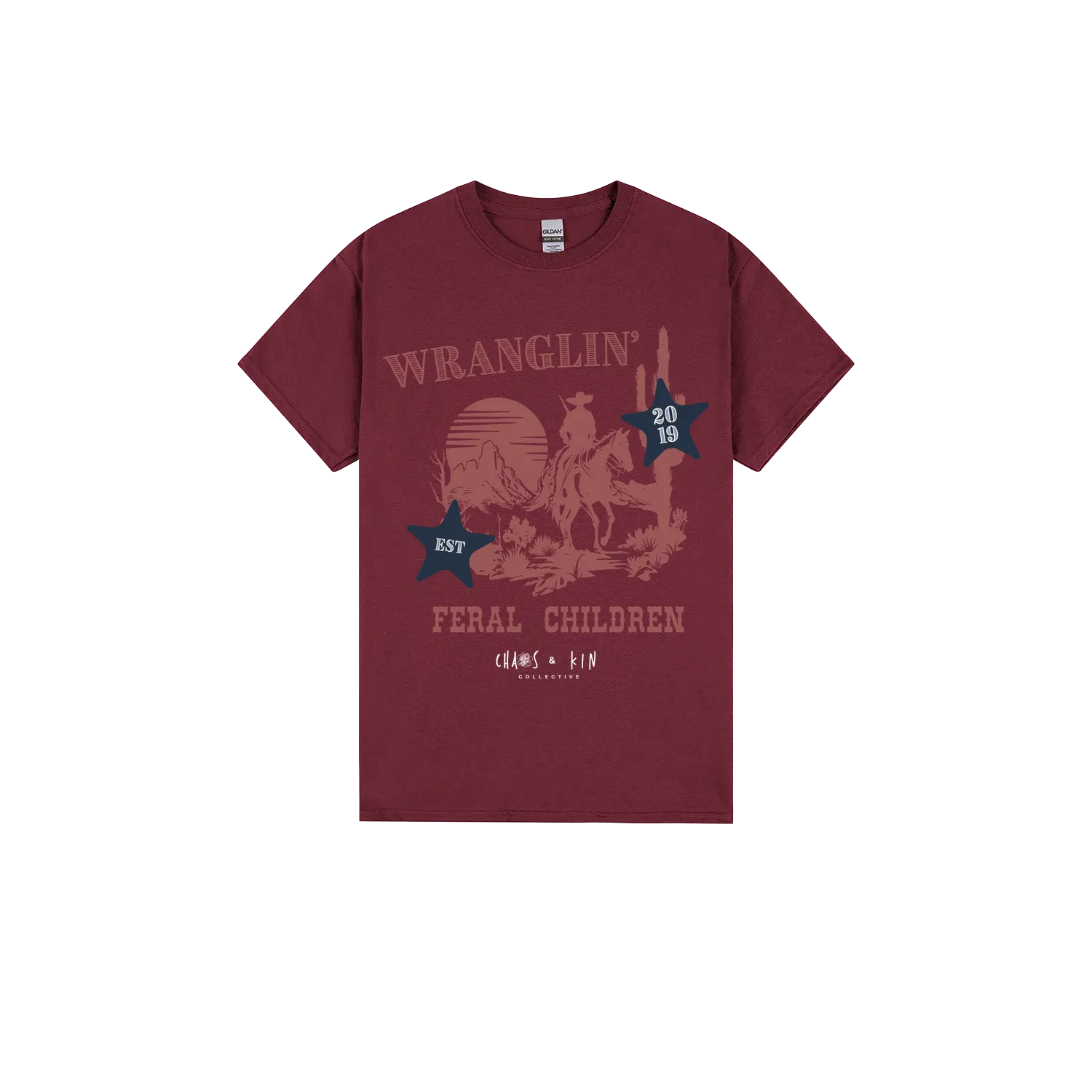 Maroon front flat lay