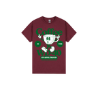 Maroon front flat lay