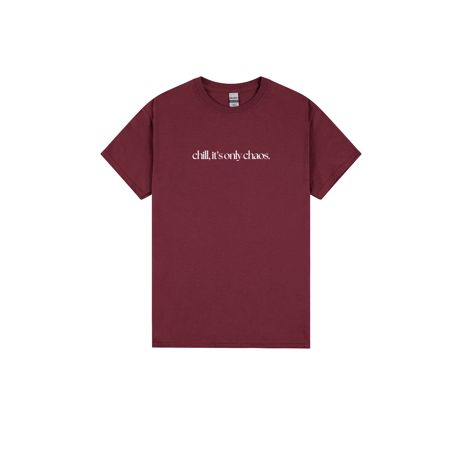 Maroon front flat lay