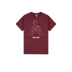Maroon front flat lay