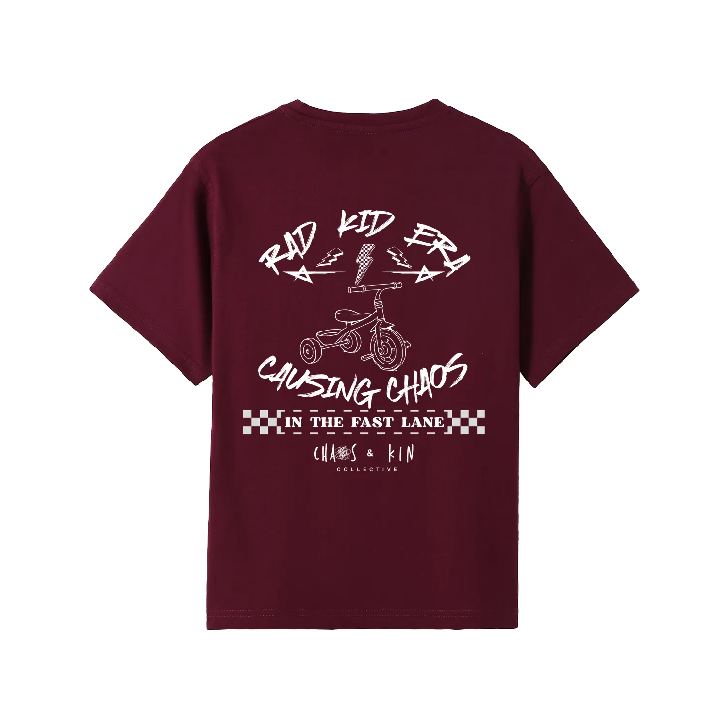 Maroon back flat lay