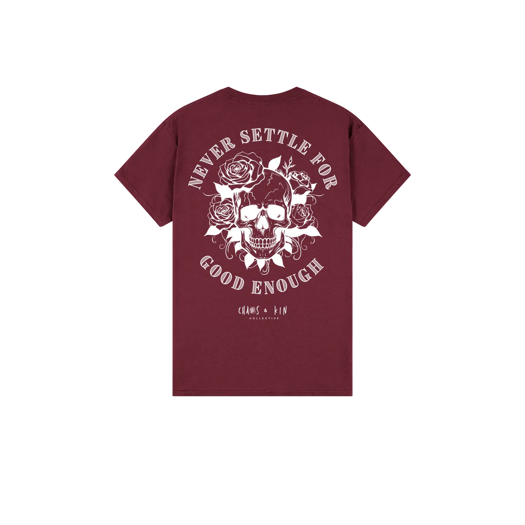 Maroon back flat lay