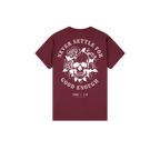 Maroon back flat lay