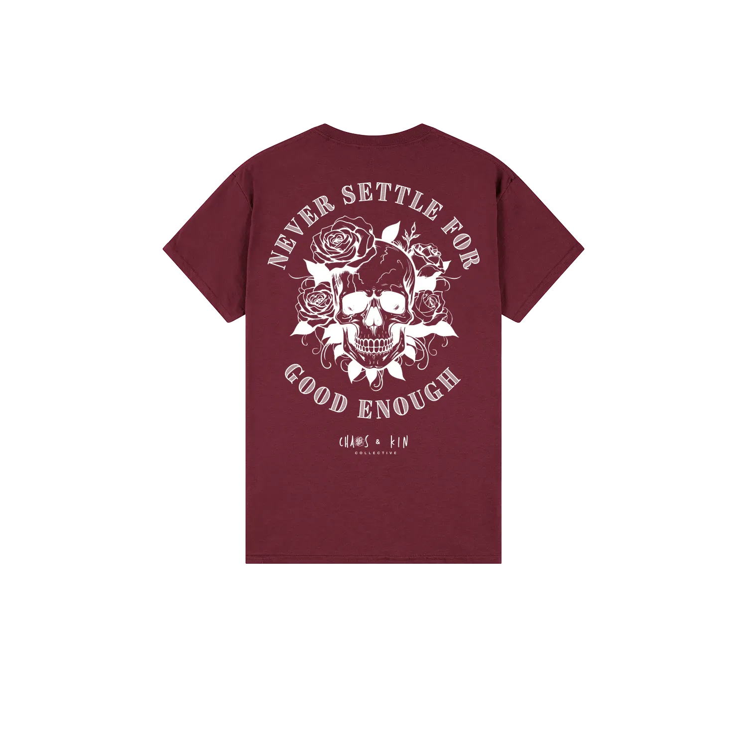 Maroon back flat lay