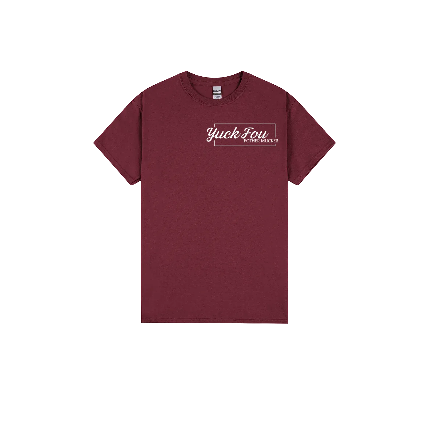 Maroon front flat lay
