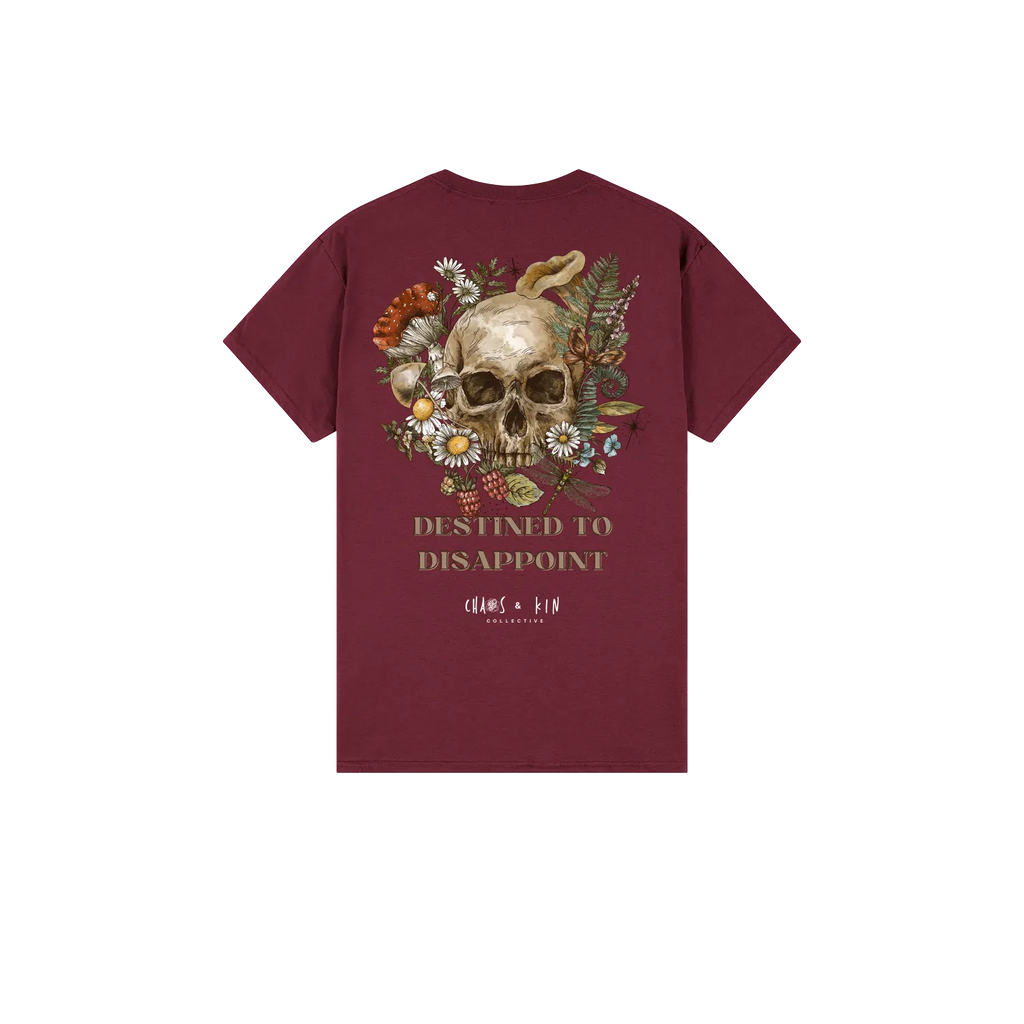Maroon back flat lay