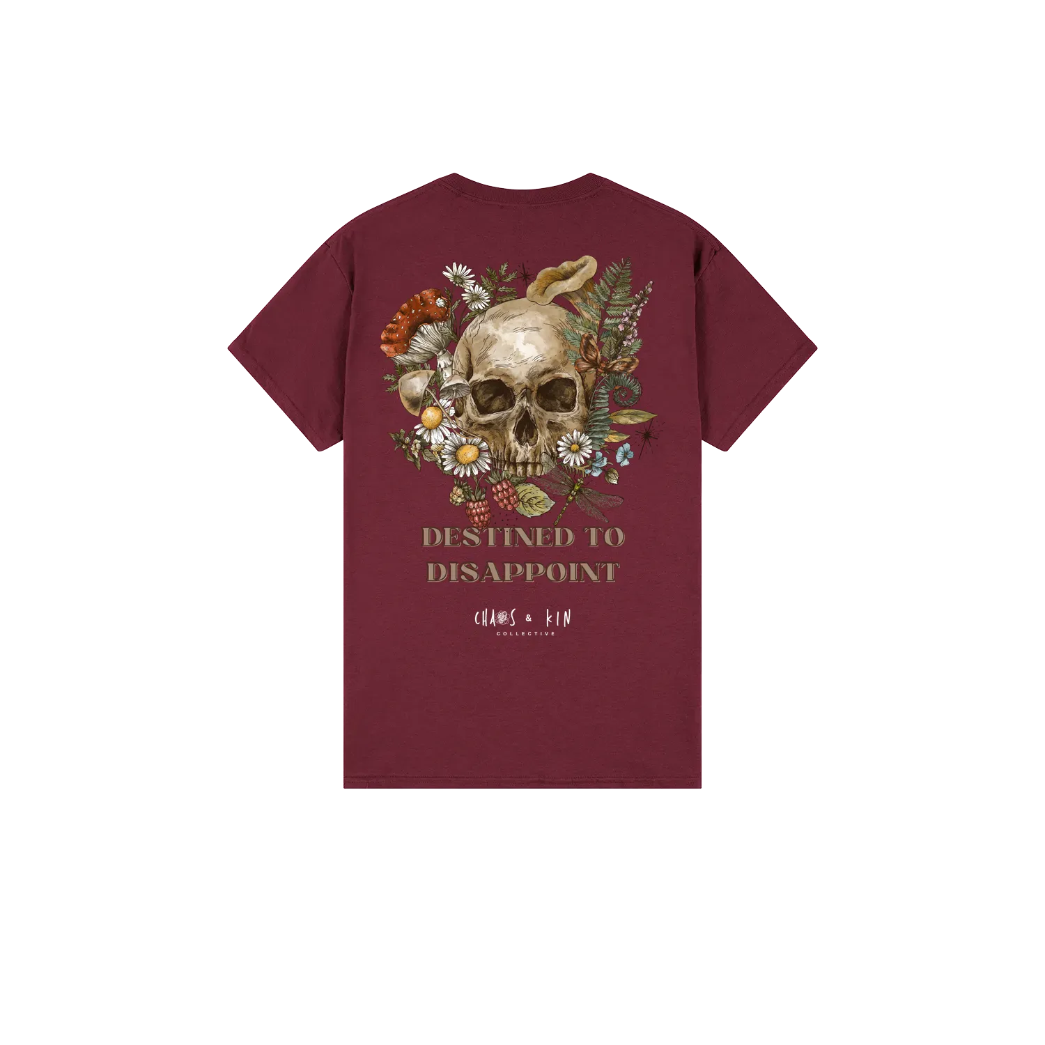 Maroon back flat lay