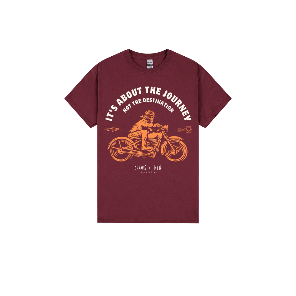 Maroon front flat lay