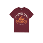 Maroon front flat lay