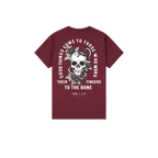 Maroon back flat lay