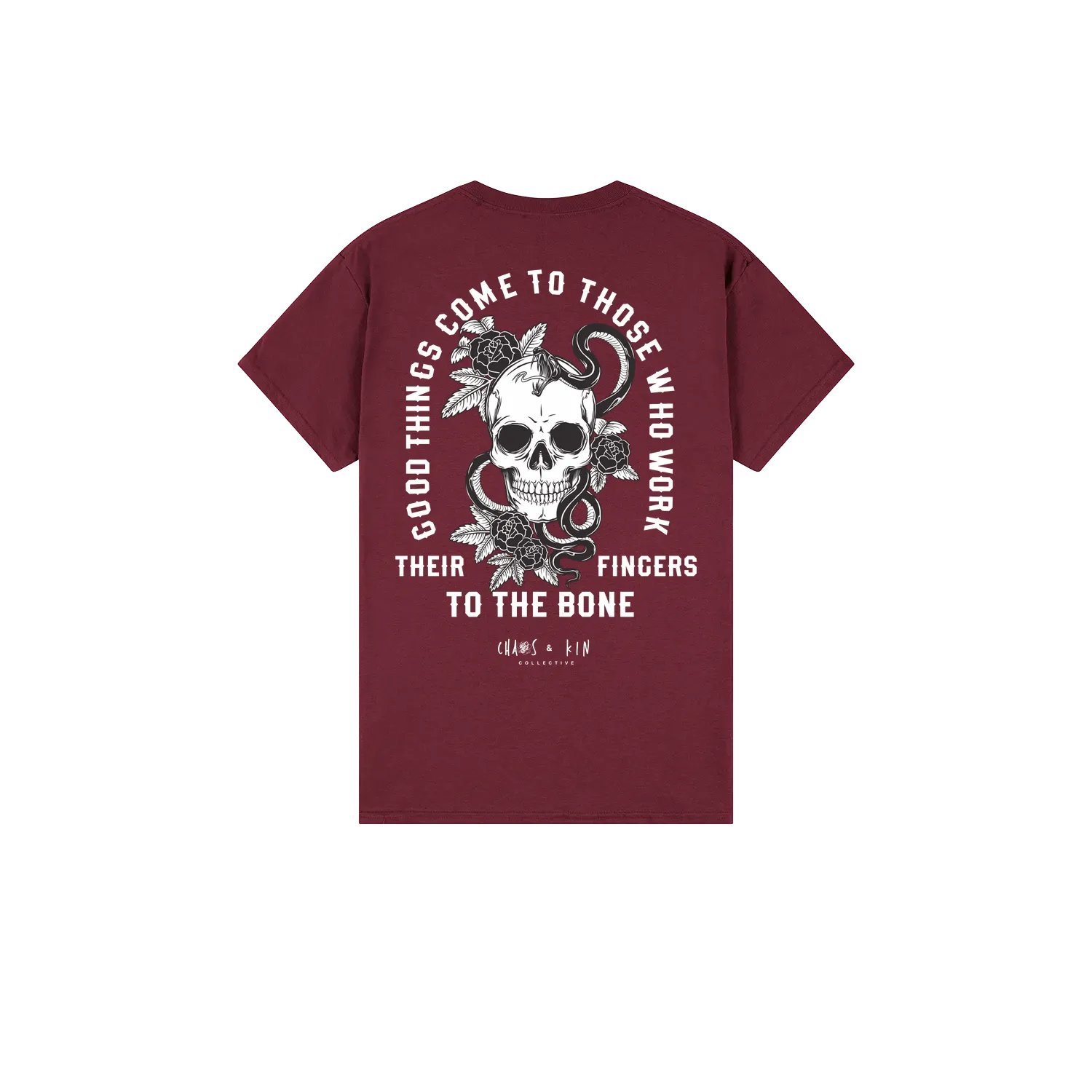 Maroon back flat lay