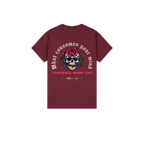 Maroon back flat lay