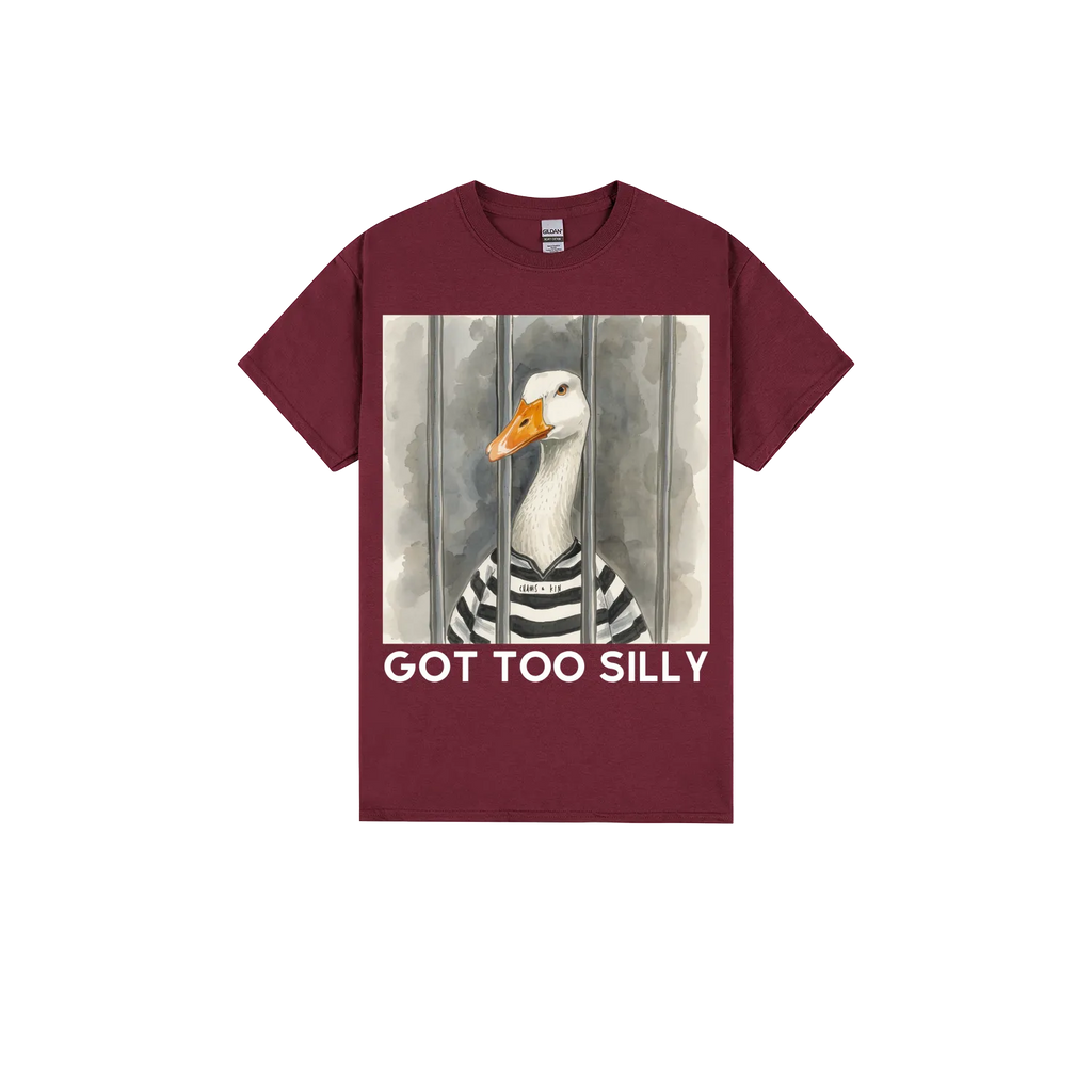 Maroon front flat lay