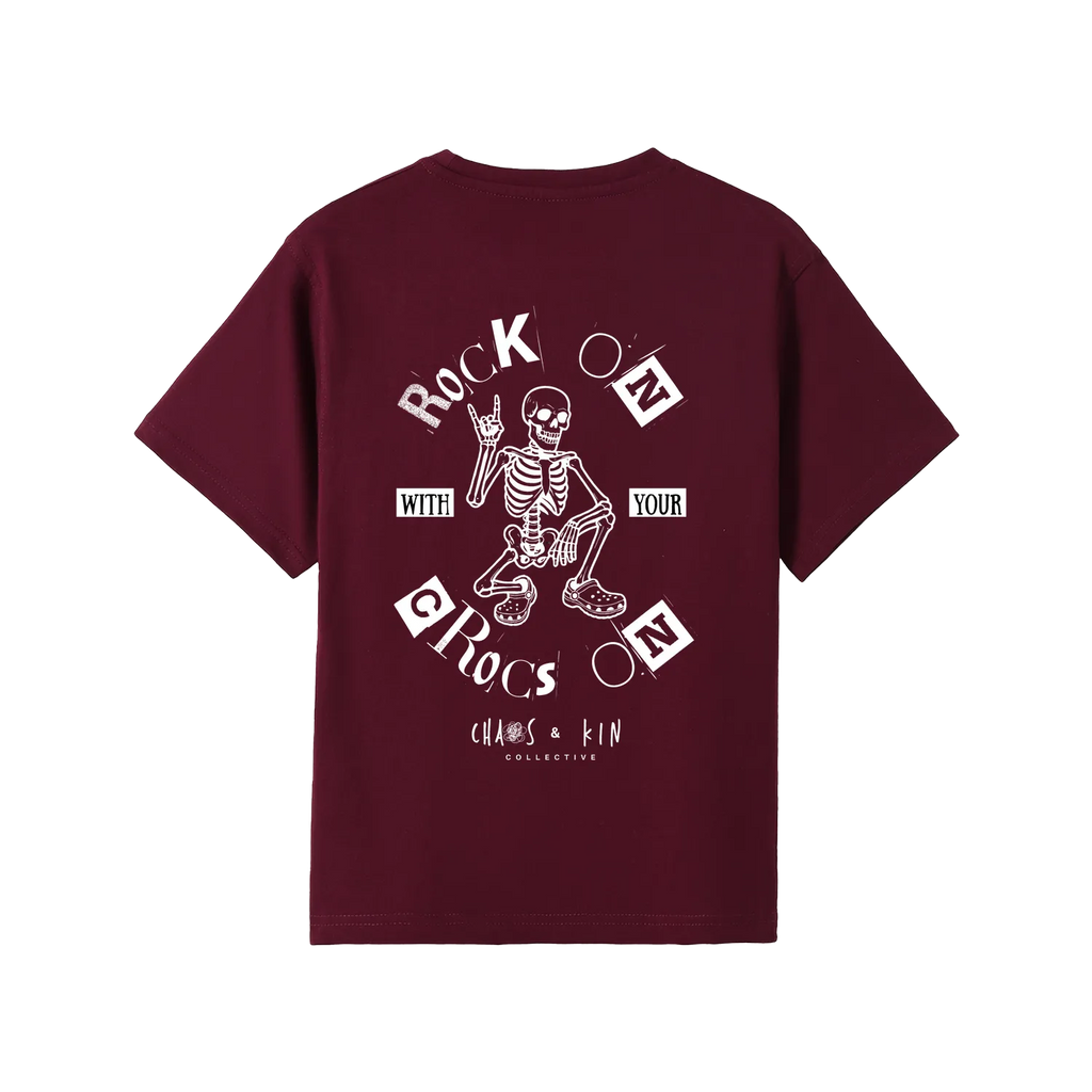 Maroon back flat lay
