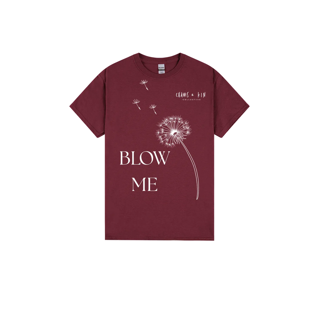 Maroon front flat lay