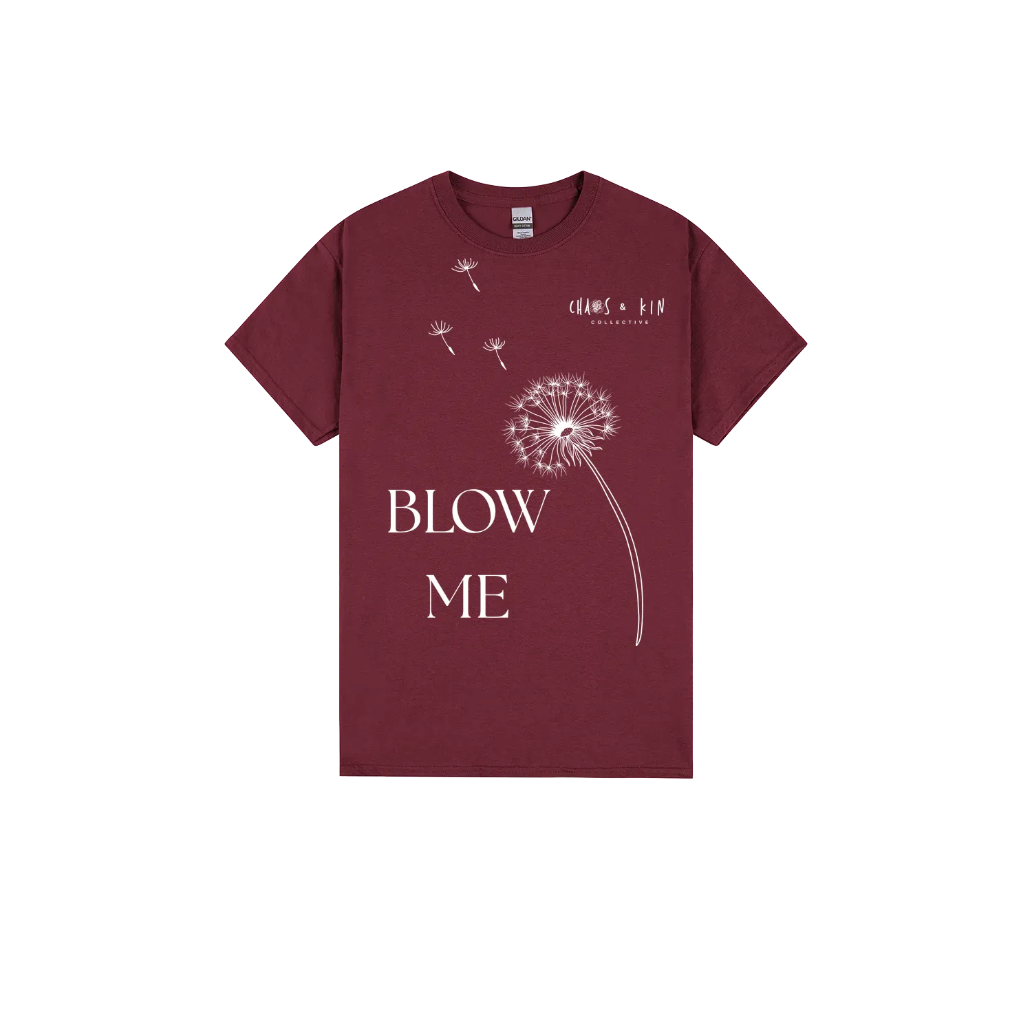 Maroon front flat lay