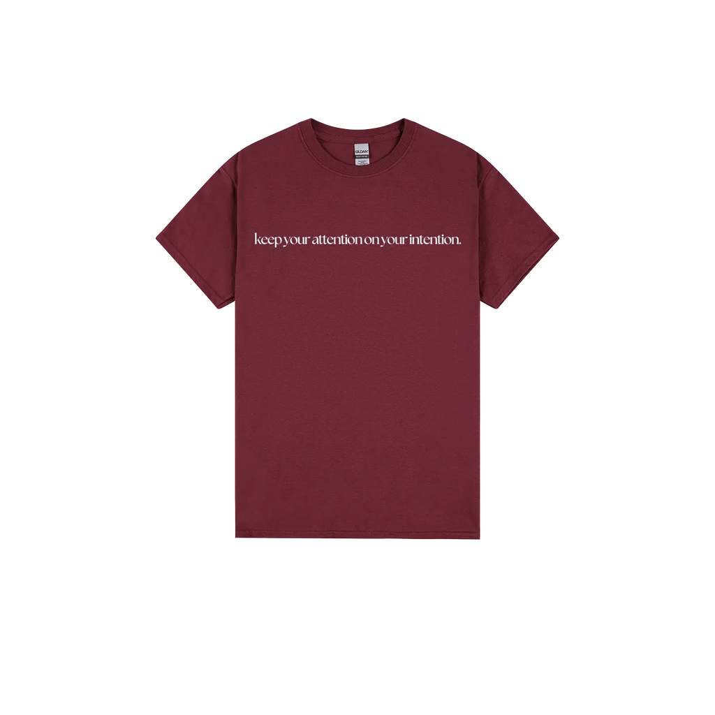 Maroon front flat lay