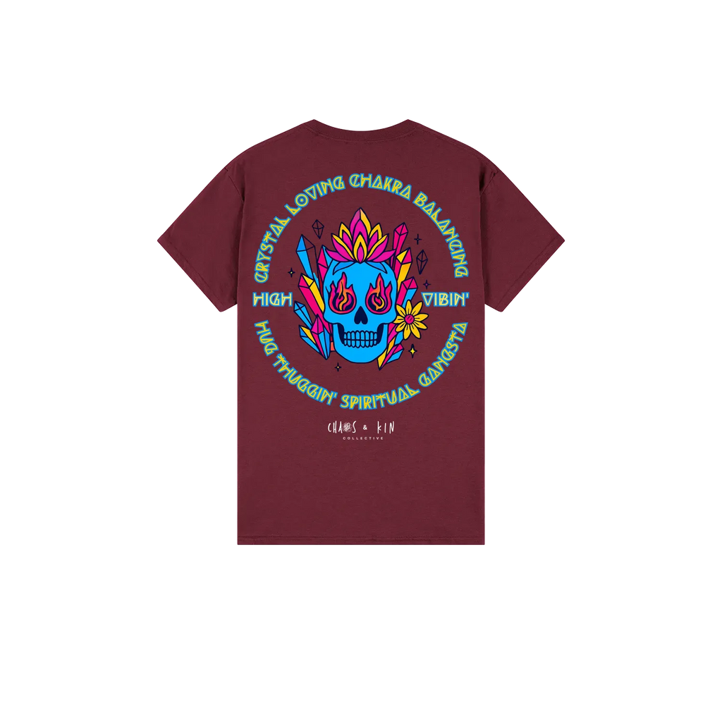 Maroon back flat lay