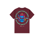 Maroon back flat lay
