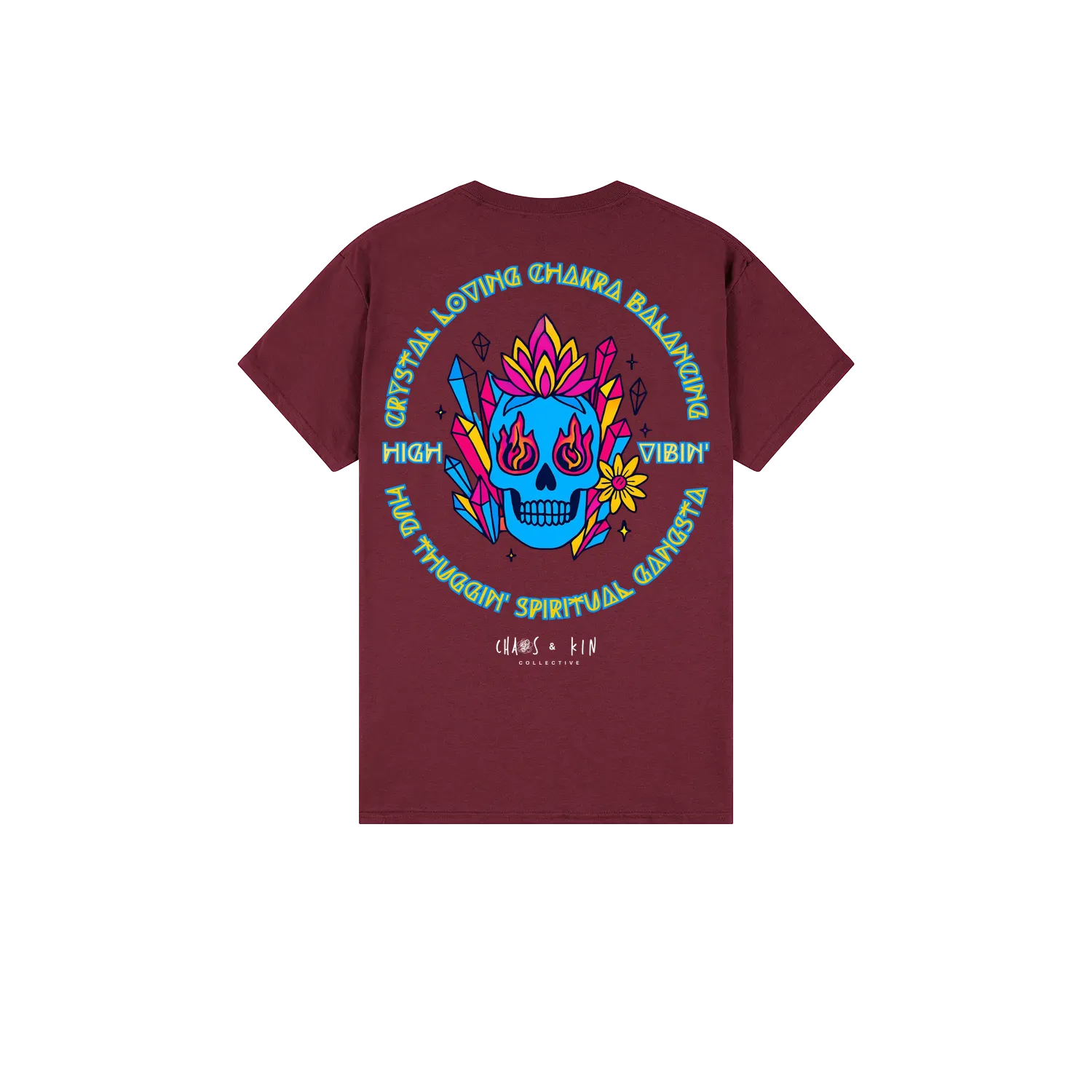 Maroon back flat lay