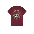 Maroon back flat lay