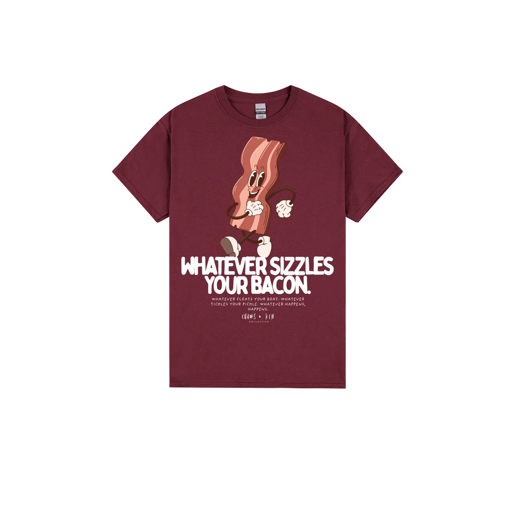 Maroon front flat lay