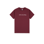 Maroon front flat lay