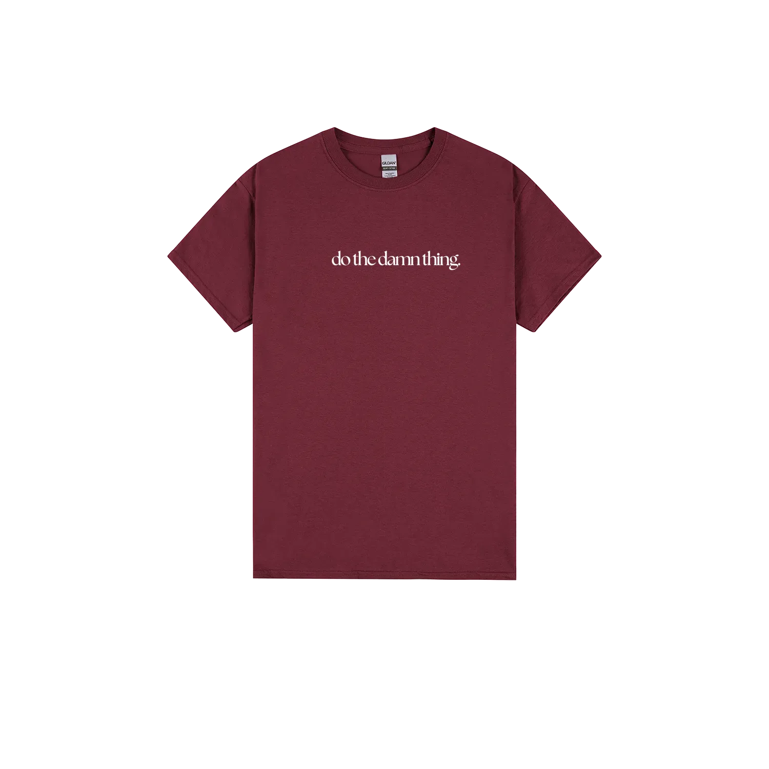 Maroon front flat lay