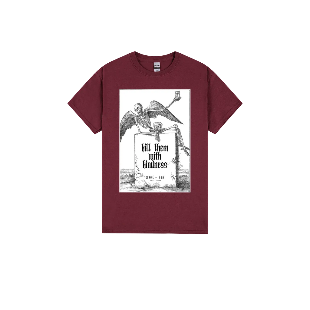 Maroon front flat lay