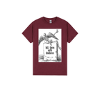 Maroon front flat lay