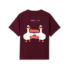 Maroon back flat lay