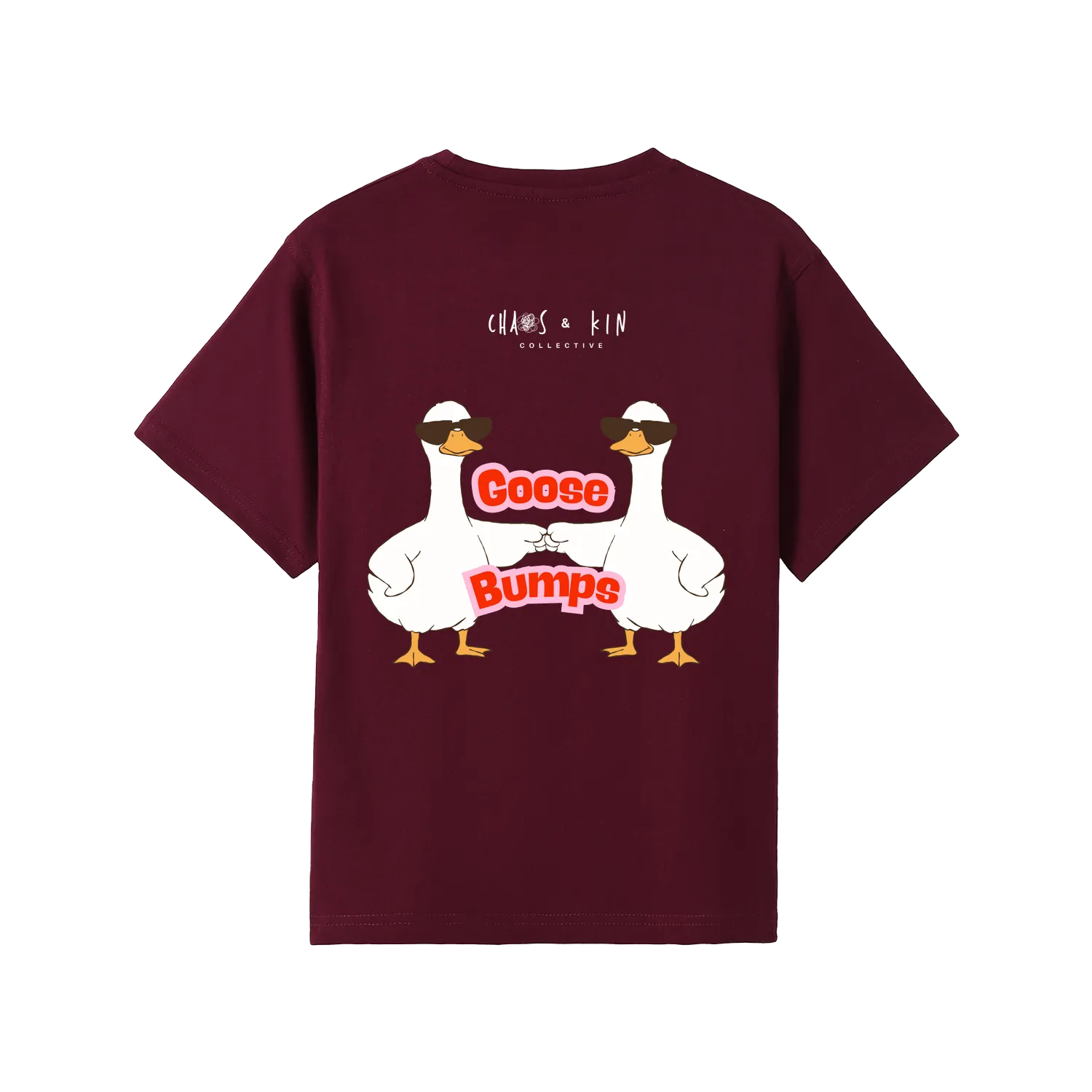 Maroon back flat lay