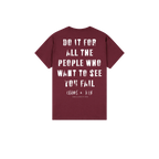 Maroon back flat lay