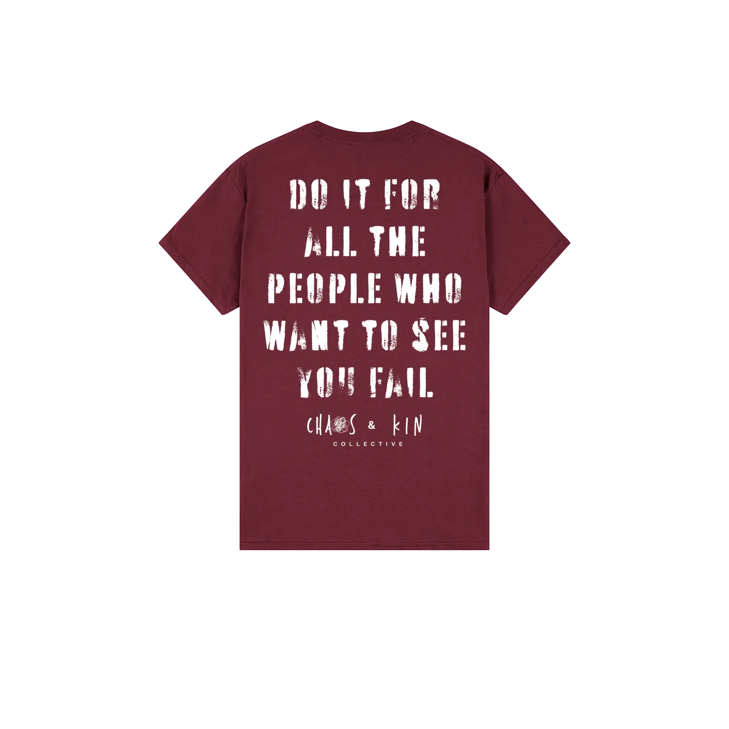 Maroon back flat lay