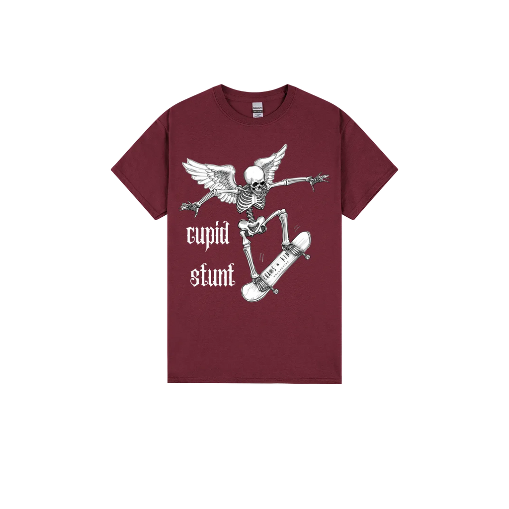 Maroon front flat lay