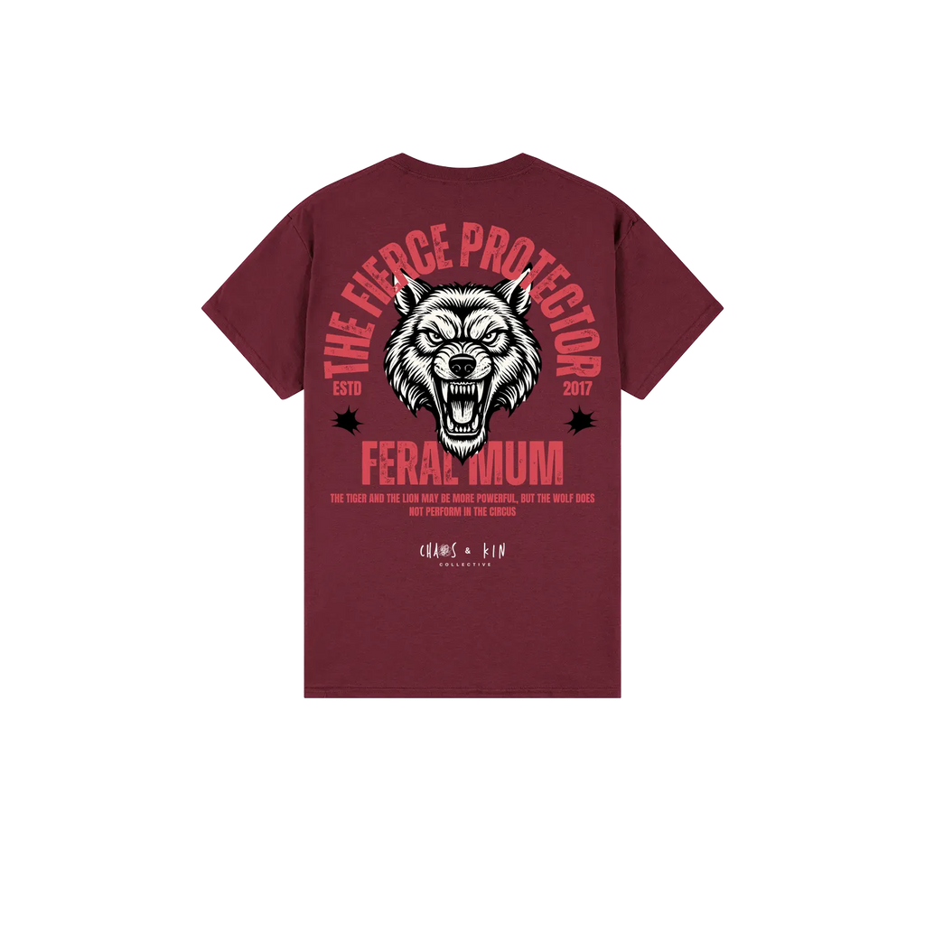 Maroon back flat lay