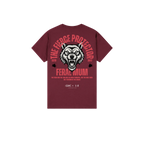 Maroon back flat lay