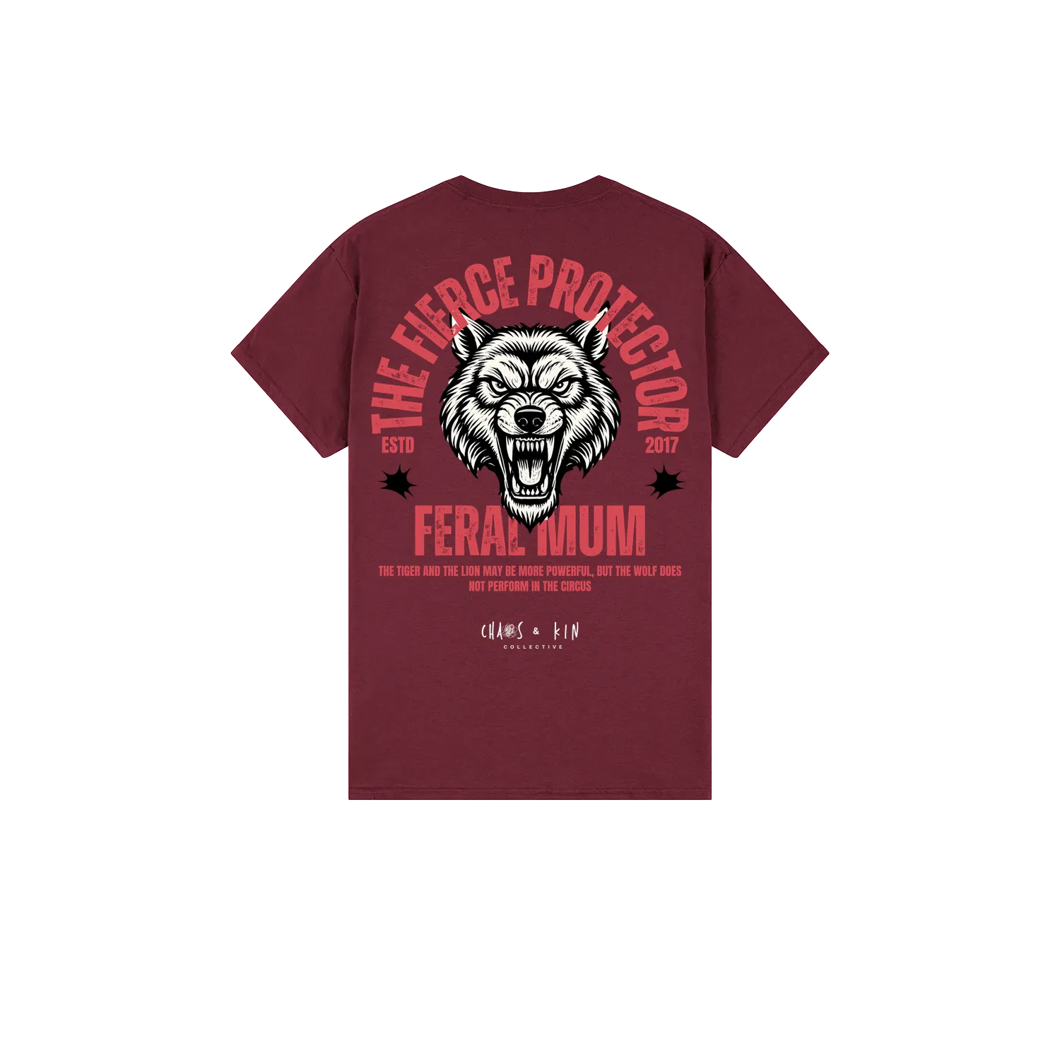 Maroon back flat lay