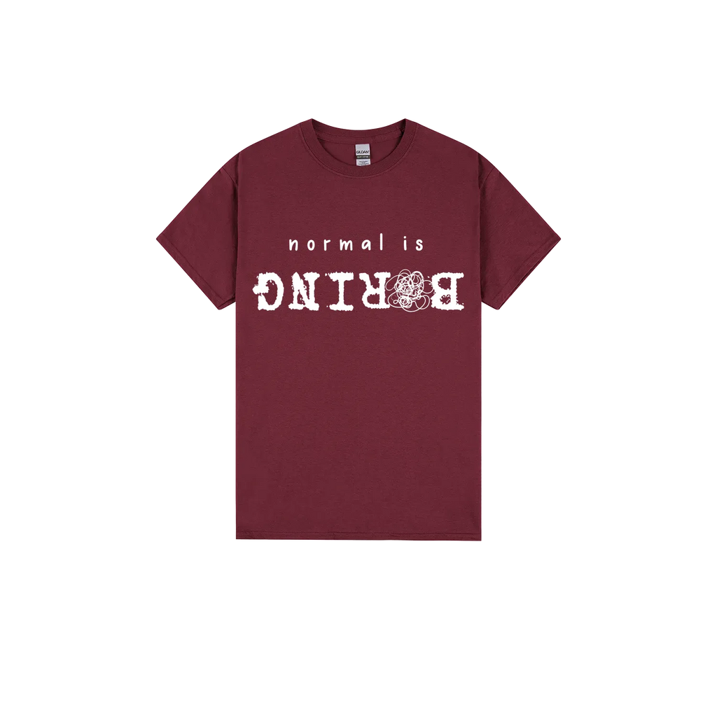 Maroon front flat lay