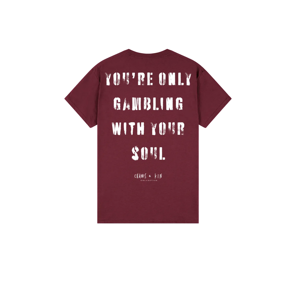 Maroon back flat lay