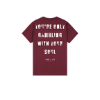 Maroon back flat lay