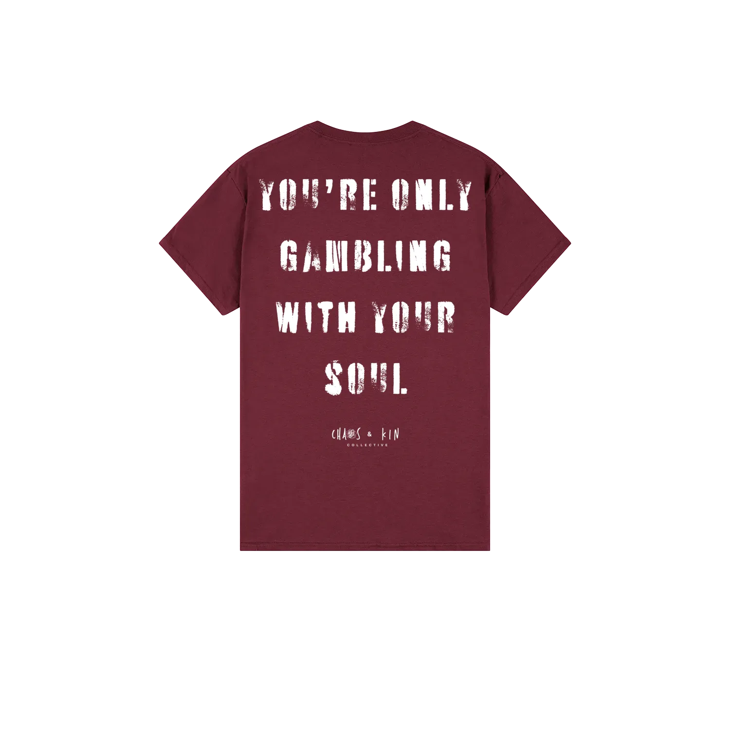 Maroon back flat lay
